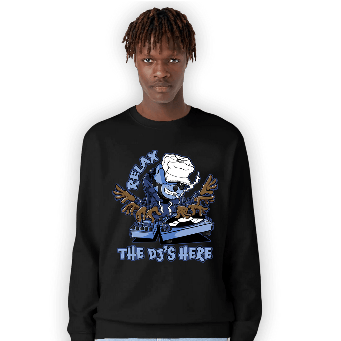 Midnight Navy 5s Sweatshirt Match BER The DJ Here - NastyJamz
