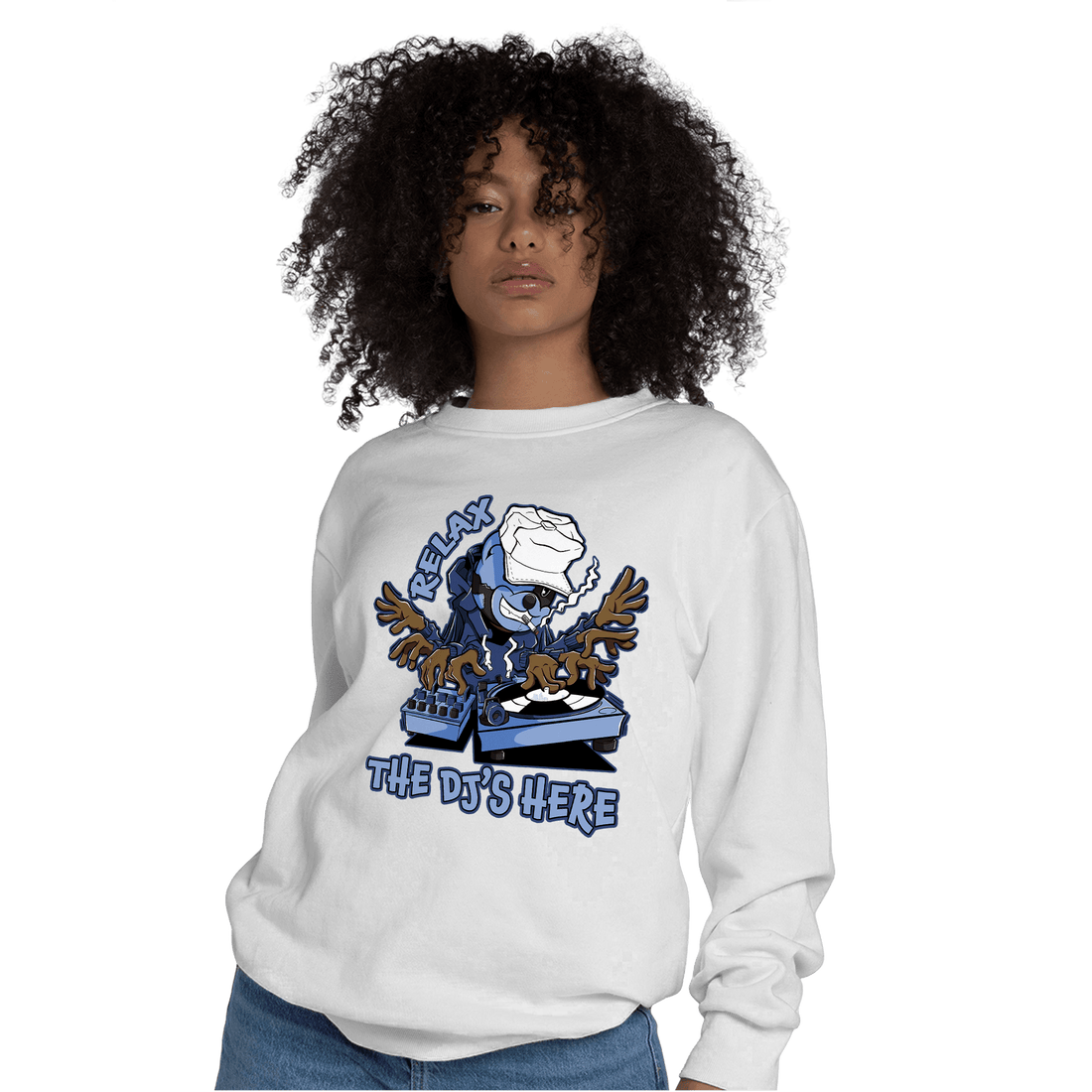 Midnight Navy 5s Sweatshirt Match BER The DJ Here - NastyJamz