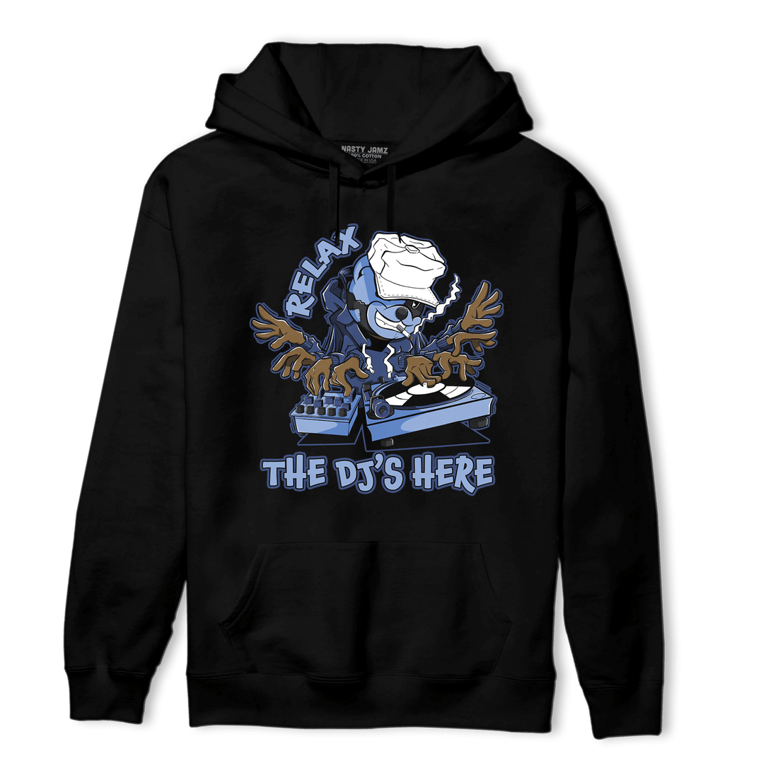 Midnight Navy 5s Hoodie Match BER The DJ Here - NastyJamz