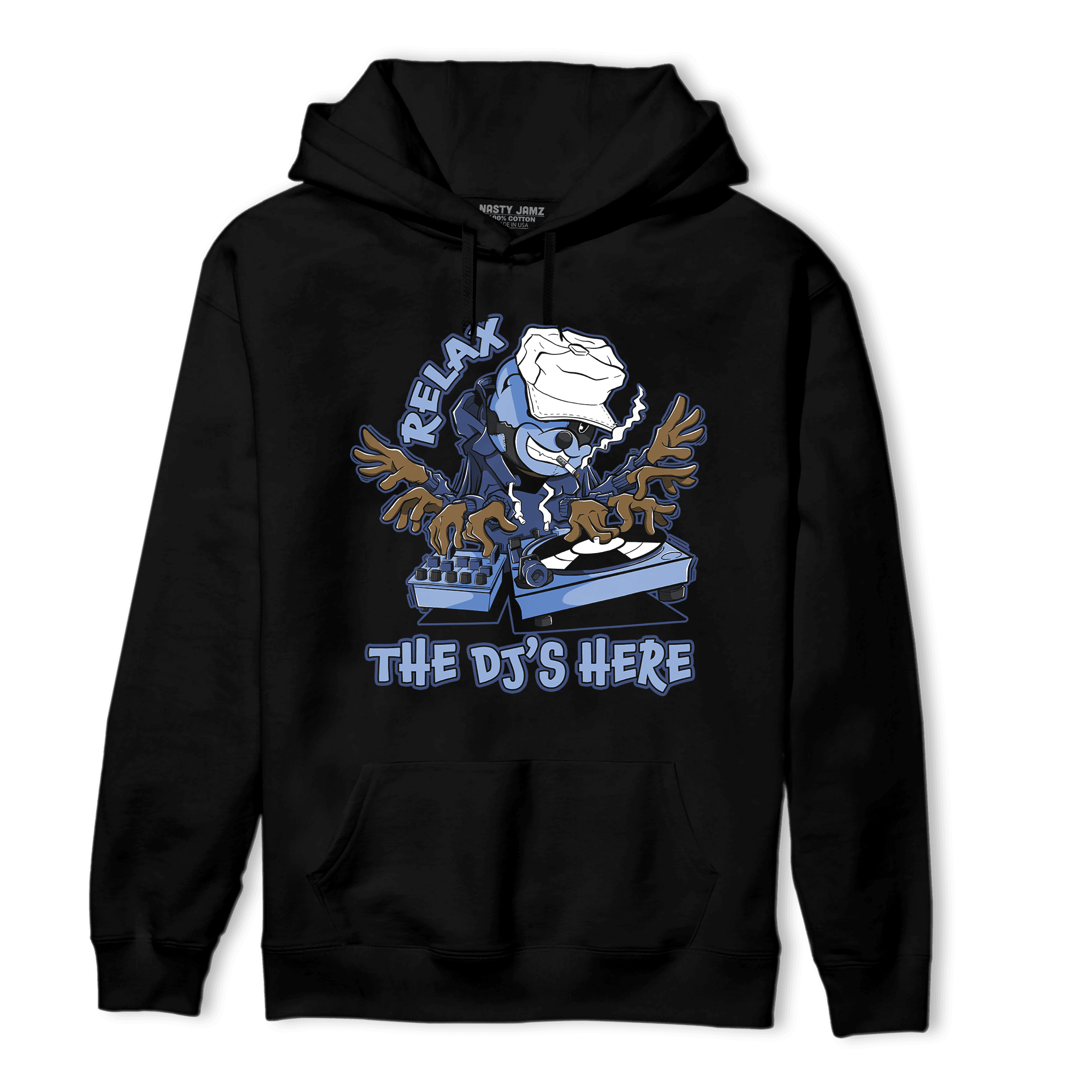 Midnight Navy 5s Hoodie Match BER The DJ Here - NastyJamz