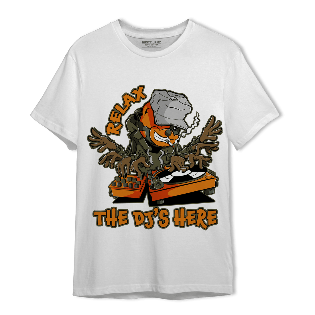 Olive 5s T Shirt Match BER The DJ Here - NastyJamz