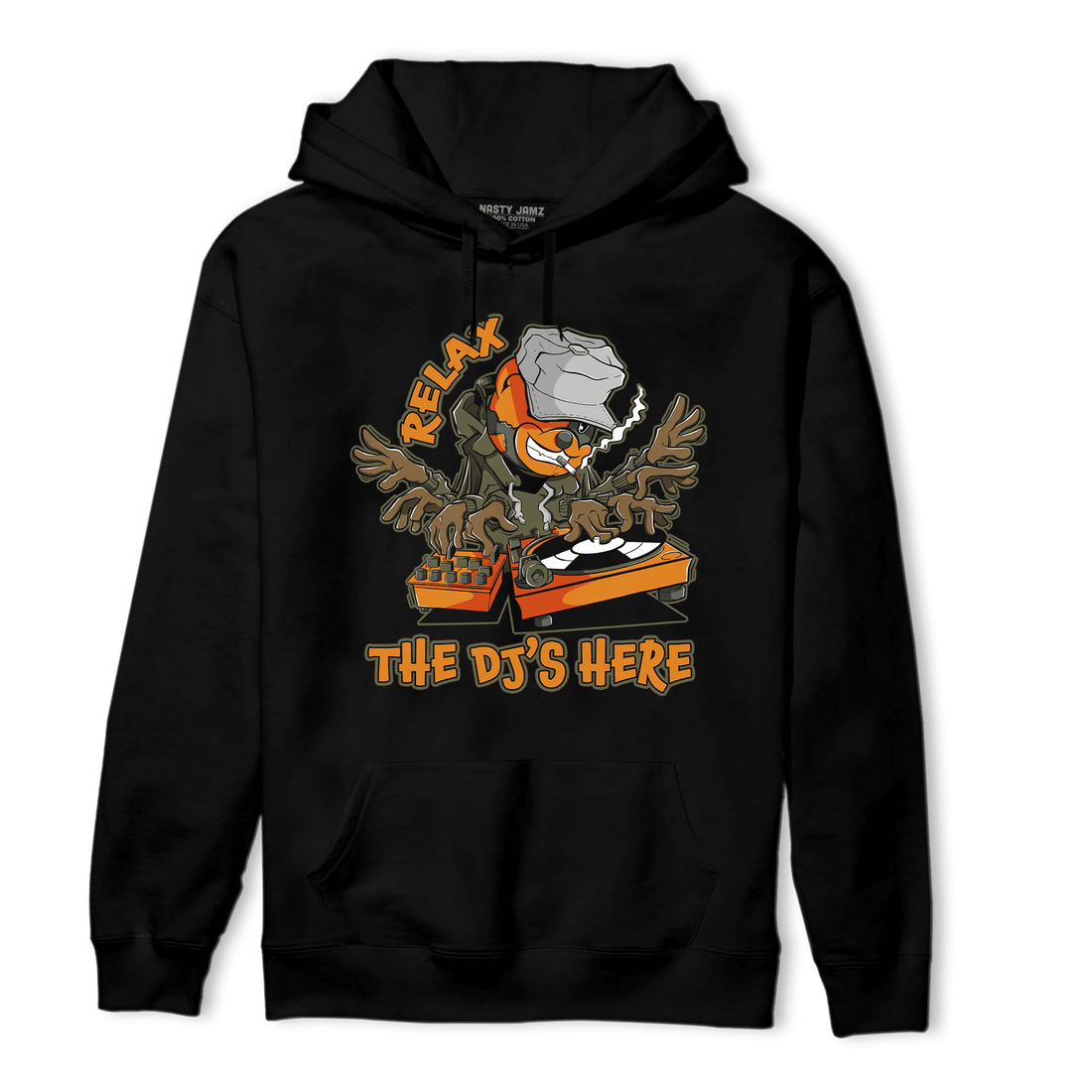Olive 5s Hoodie Match BER The DJ Here - NastyJamz