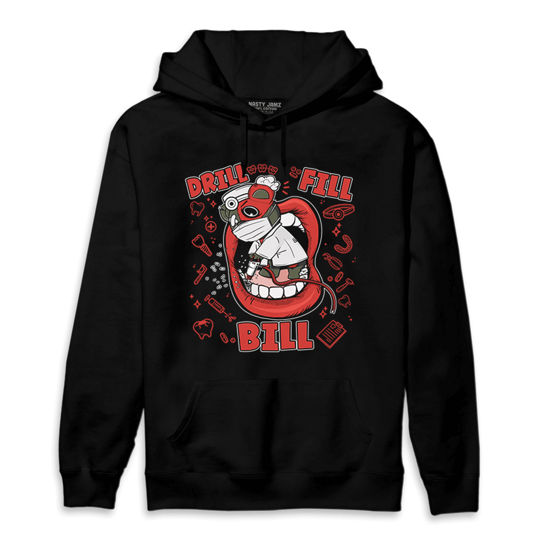 Dunk Low Mystic Red Hoodie Match BER The Dentist - NastyJamz