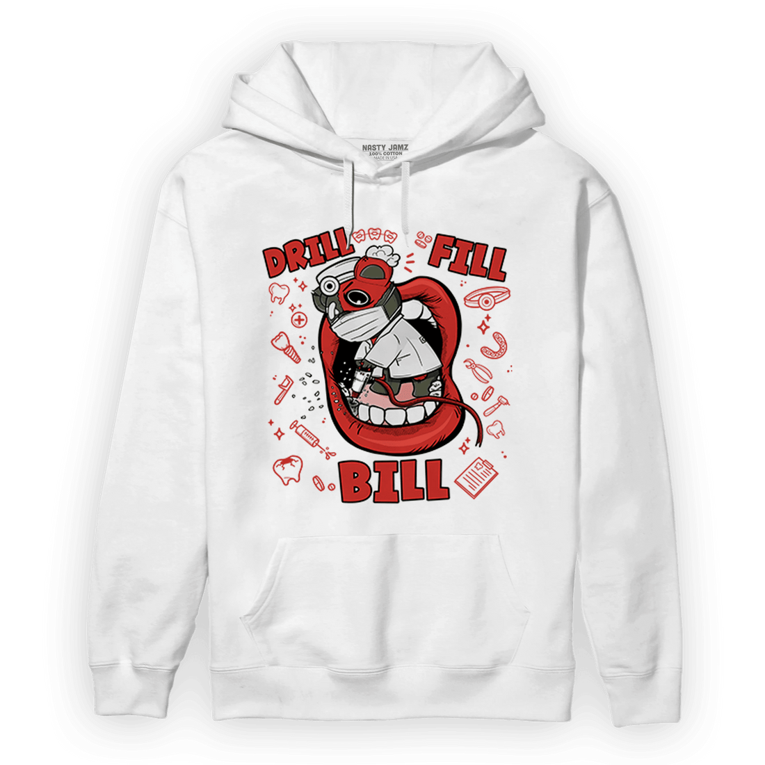 Dunk Low Mystic Red Hoodie Match BER The Dentist - NastyJamz