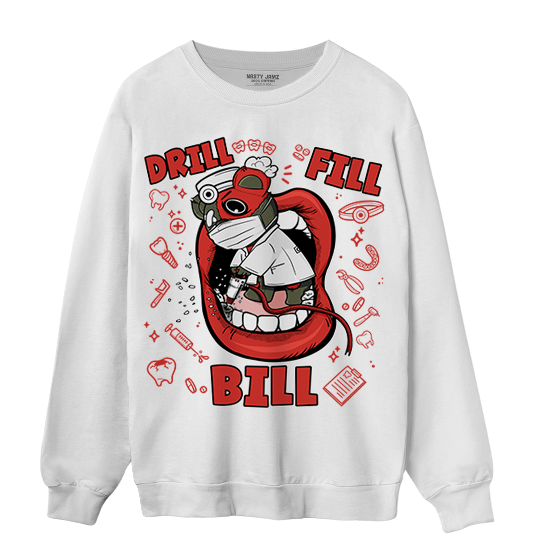 Dunk Low Mystic Red Sweatshirt Match BER The Dentist - NastyJamz