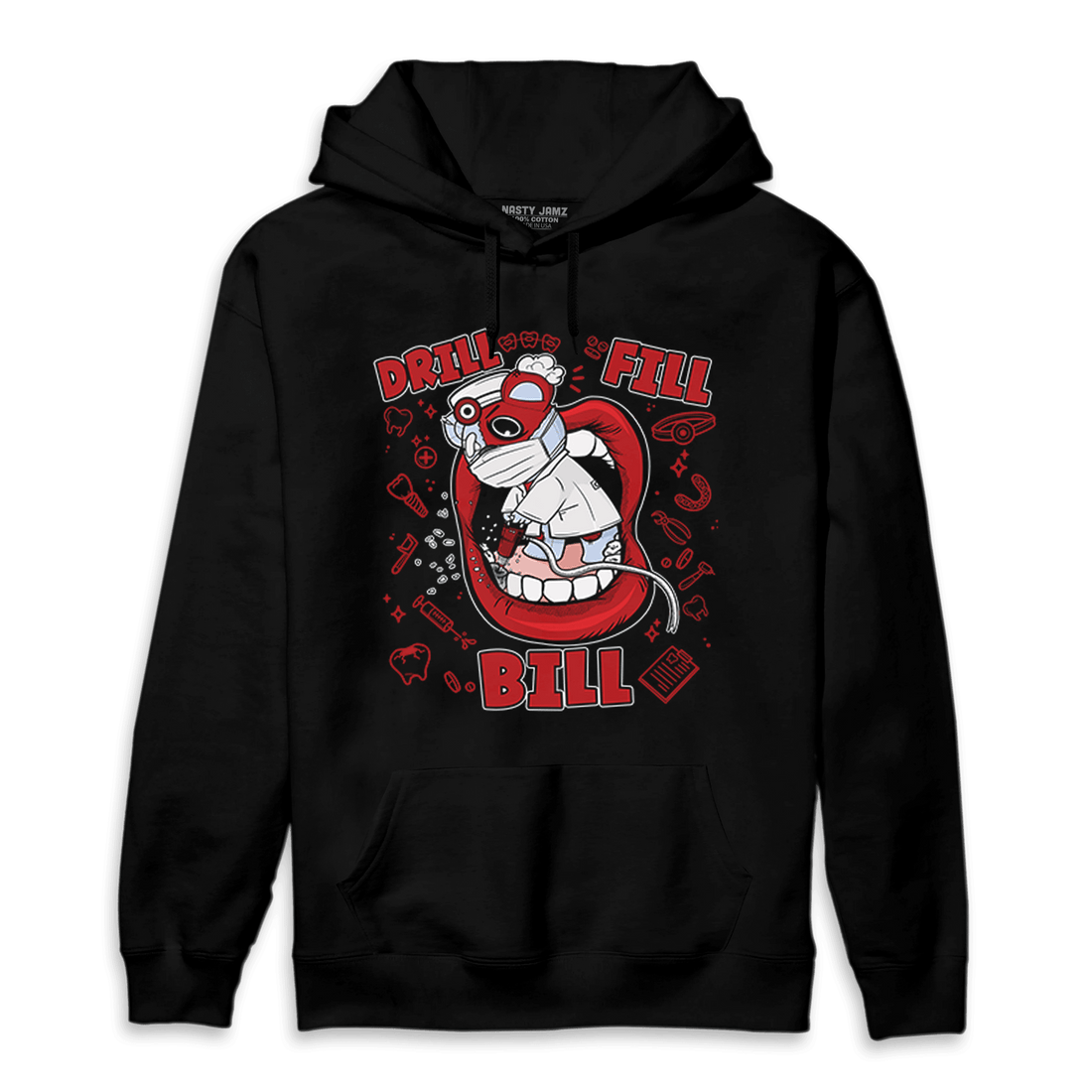 Cherry 11s Hoodie Match BER The Dentist - NastyJamz