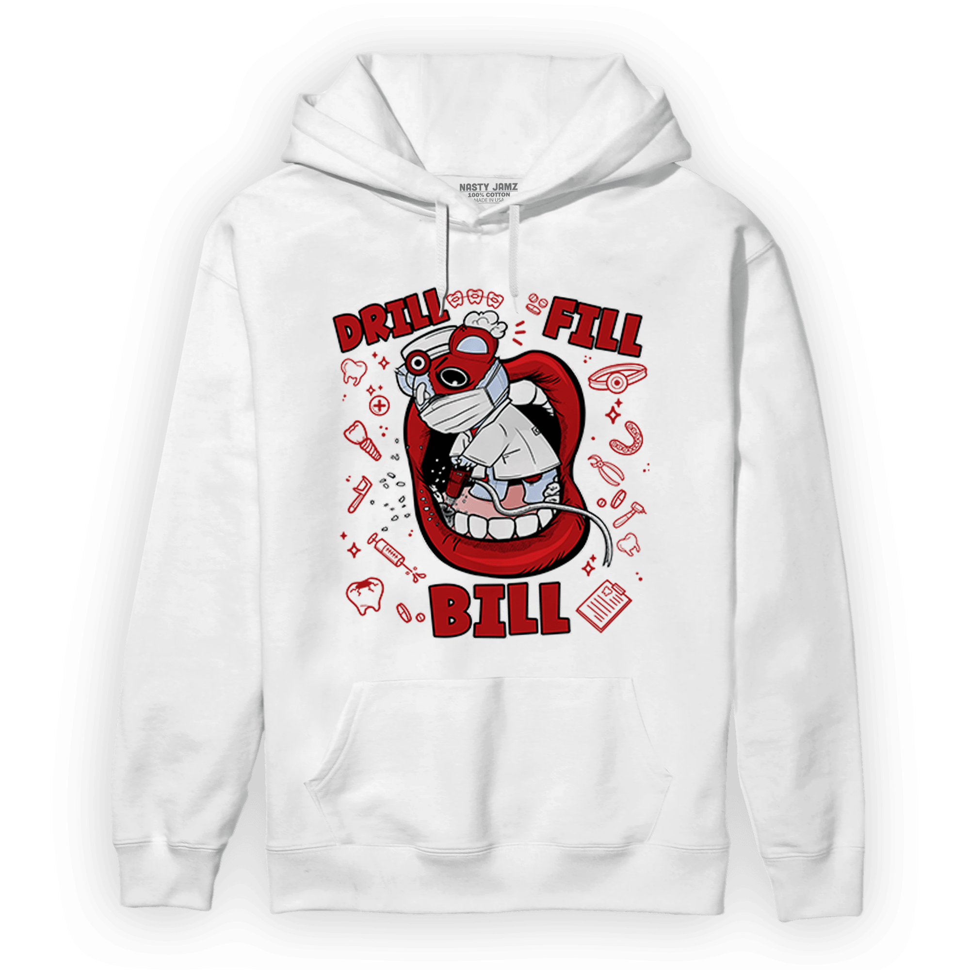 Cherry 11s Hoodie Match BER The Dentist - NastyJamz