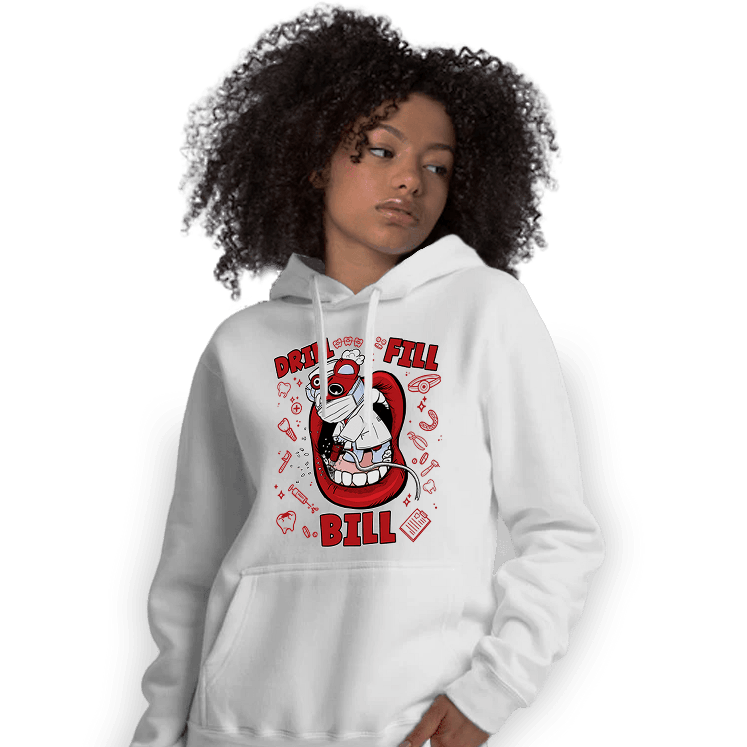 Cherry 11s Hoodie Match BER The Dentist - NastyJamz
