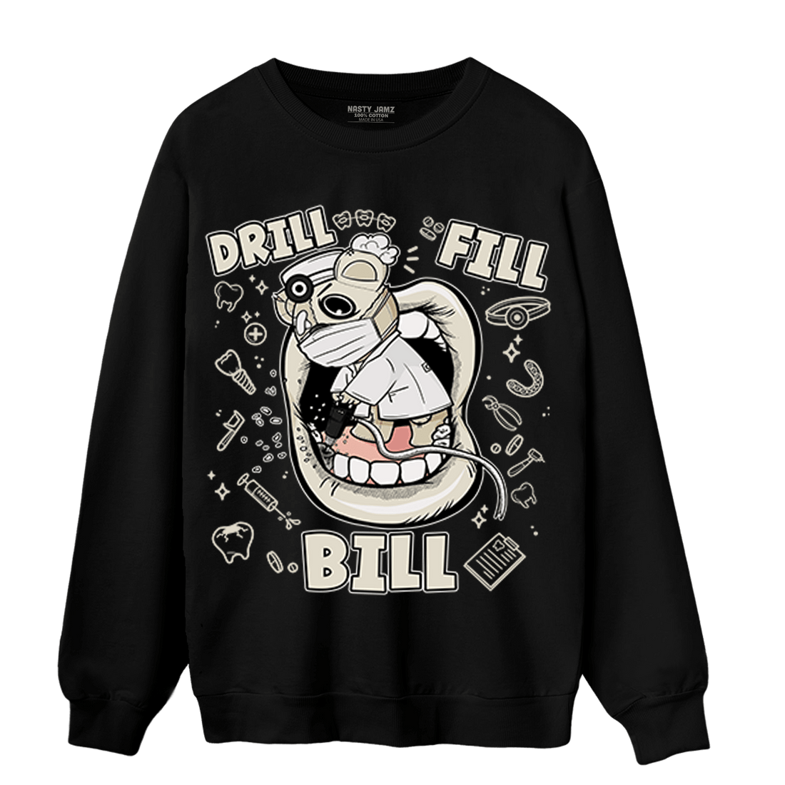 Gratitude 11s Sweatshirt Match BER The Dentist - NastyJamz