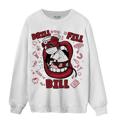 Cherry 12s Sweatshirt Match BER The Dentist - NastyJamz