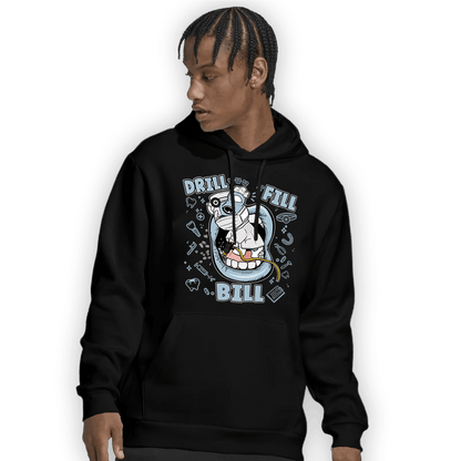 Blue Grey 13s Hoodie Match BER The Dentist - NastyJamz
