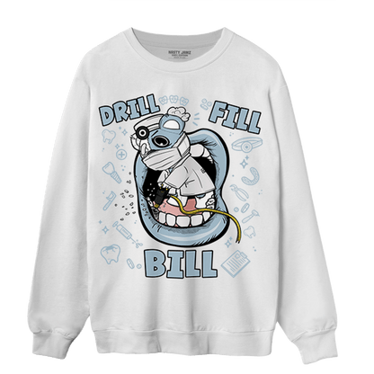 Blue Grey 13s Sweatshirt Match BER The Dentist - NastyJamz