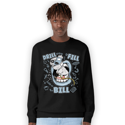 Blue Grey 13s Sweatshirt Match BER The Dentist - NastyJamz