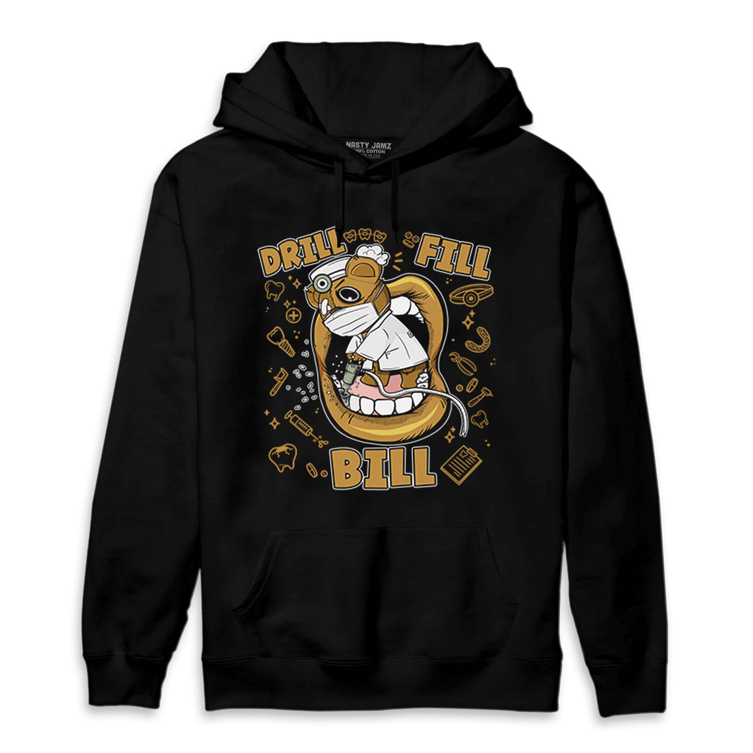 Wheat 13s Hoodie Match BER The Dentist - NastyJamz