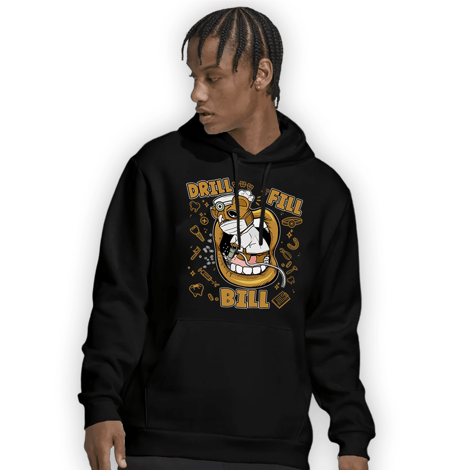 Wheat 13s Hoodie Match BER The Dentist - NastyJamz