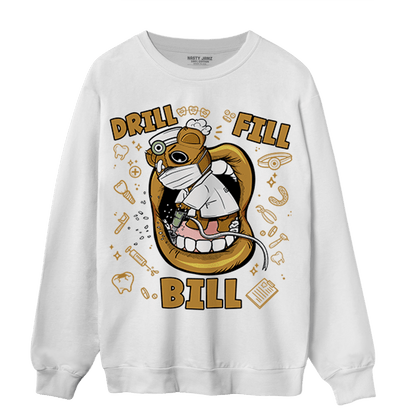 Wheat 13s Sweatshirt Match BER The Dentist - NastyJamz