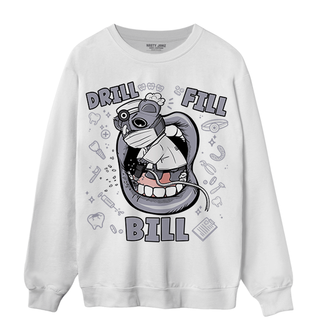 Stealth 14s Sweatshirt Match BER The Dentist - NastyJamz