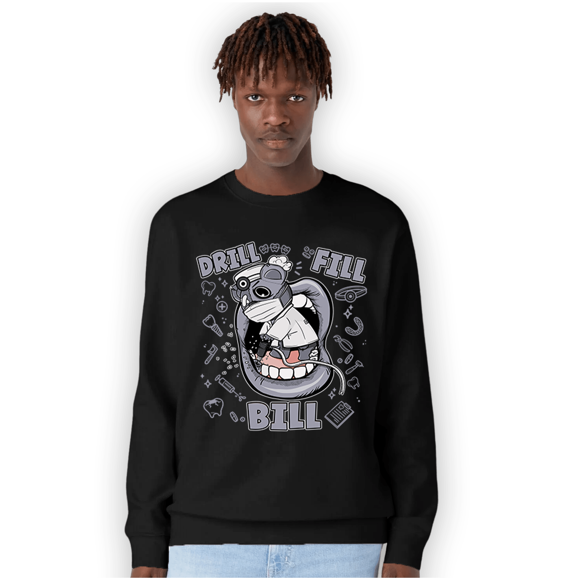 Stealth 14s Sweatshirt Match BER The Dentist - NastyJamz
