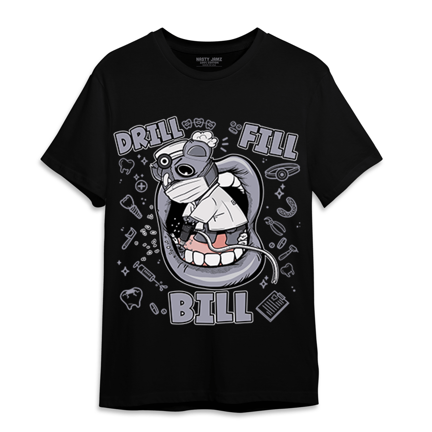 Stealth 14s T Shirt Match BER The Dentist - NastyJamz