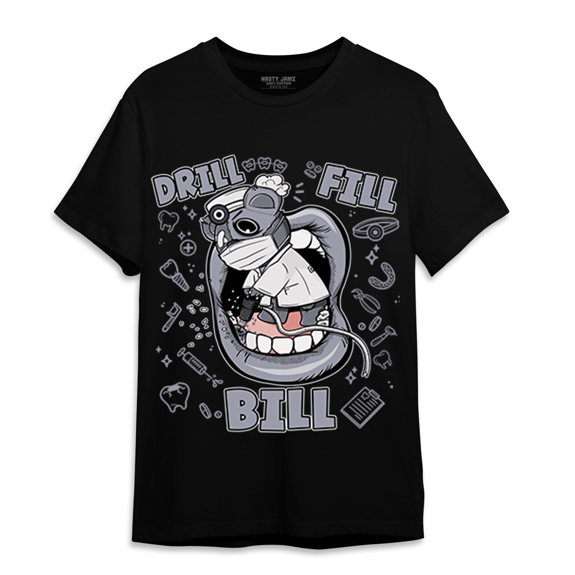 Stealth 14s T Shirt Match BER The Dentist - NastyJamz