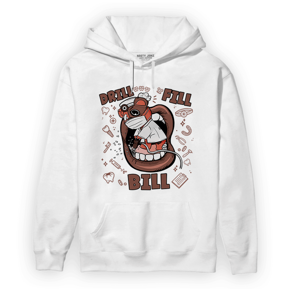 High OG Dusted Clay 1s Hoodie Match BER The Dentist - NastyJamz