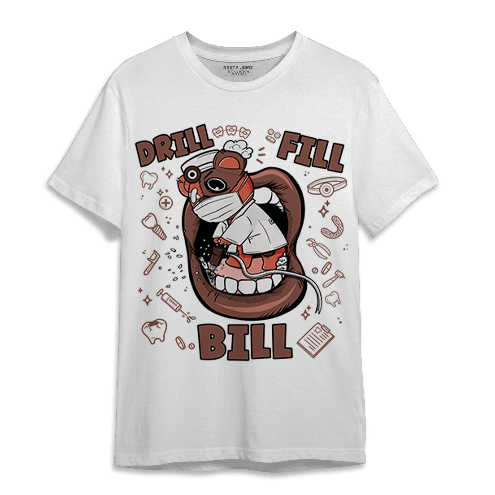 High OG Dusted Clay 1s T Shirt Match BER The Dentist - NastyJamz