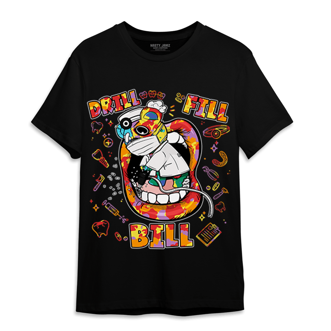 Mid GS Six Championships 1s T Shirt Match BER The Dentist - NastyJamz