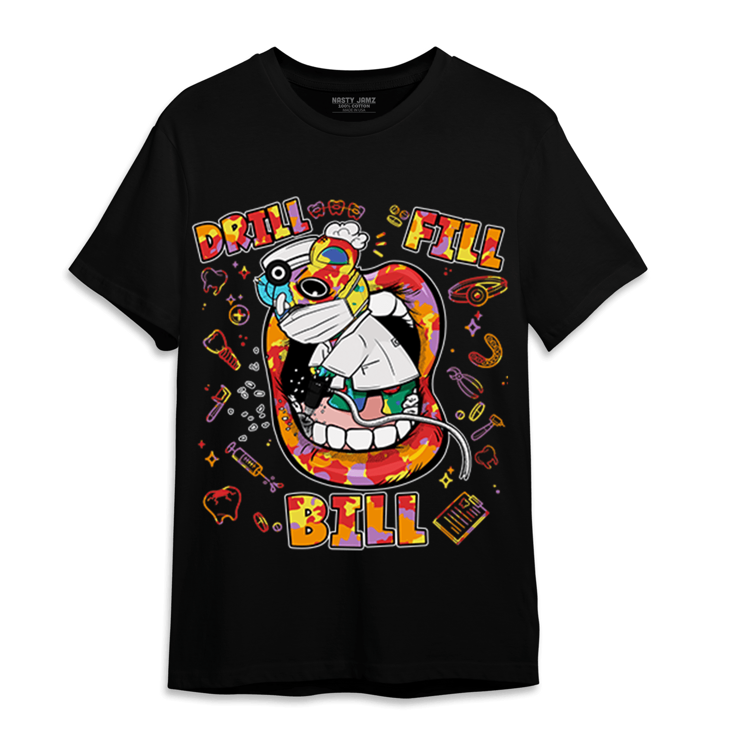 Mid GS Six Championships 1s T Shirt Match BER The Dentist - NastyJamz