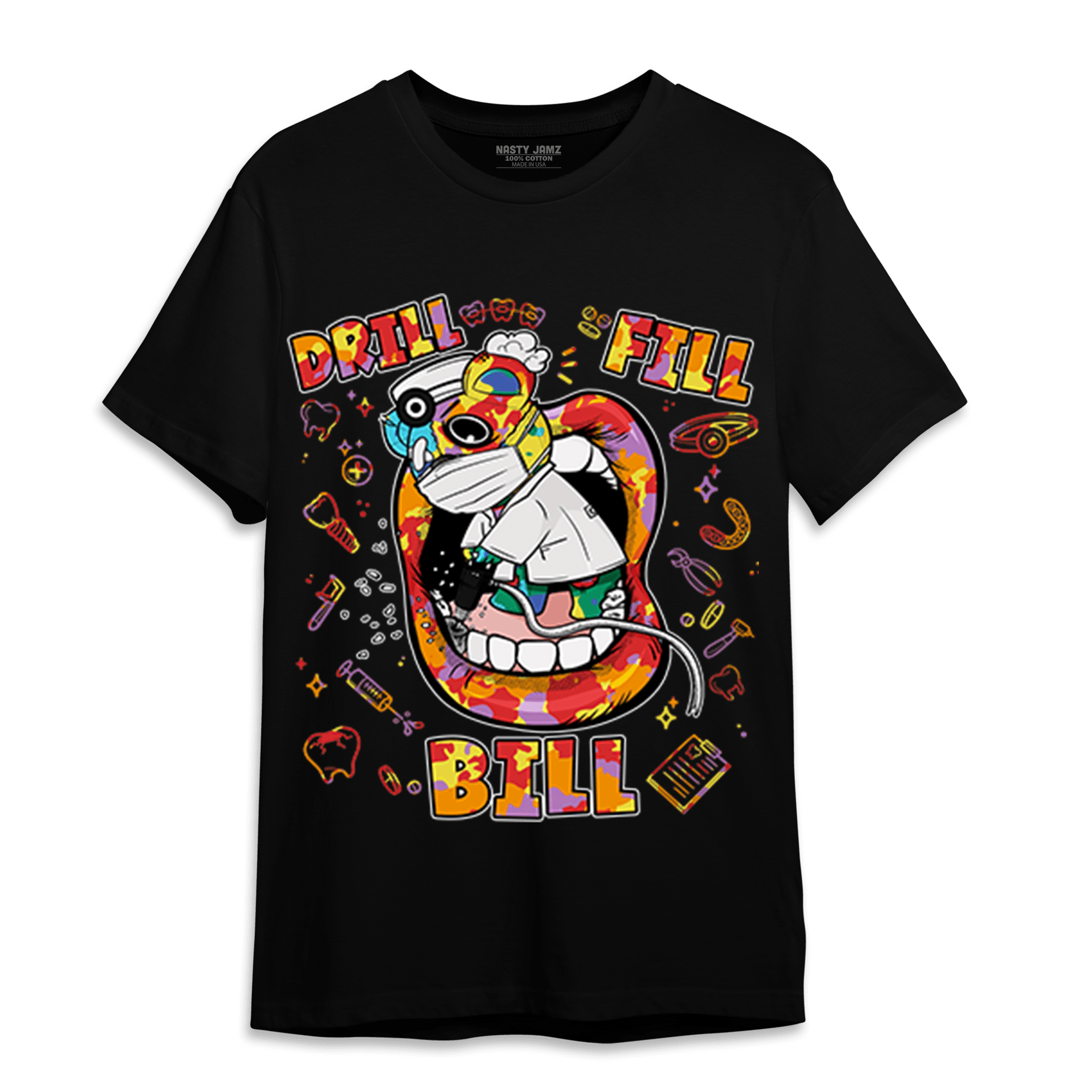Mid GS Six Championships 1s T Shirt Match BER The Dentist - NastyJamz