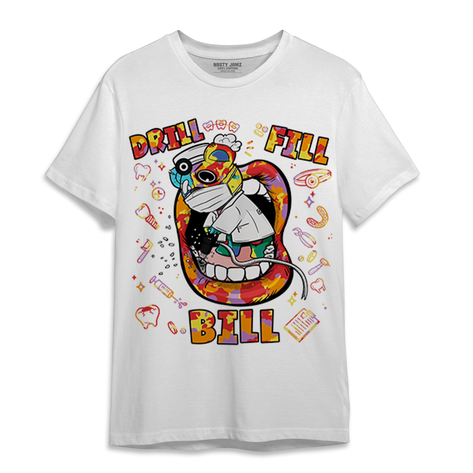Mid GS Six Championships 1s T Shirt Match BER The Dentist - NastyJamz