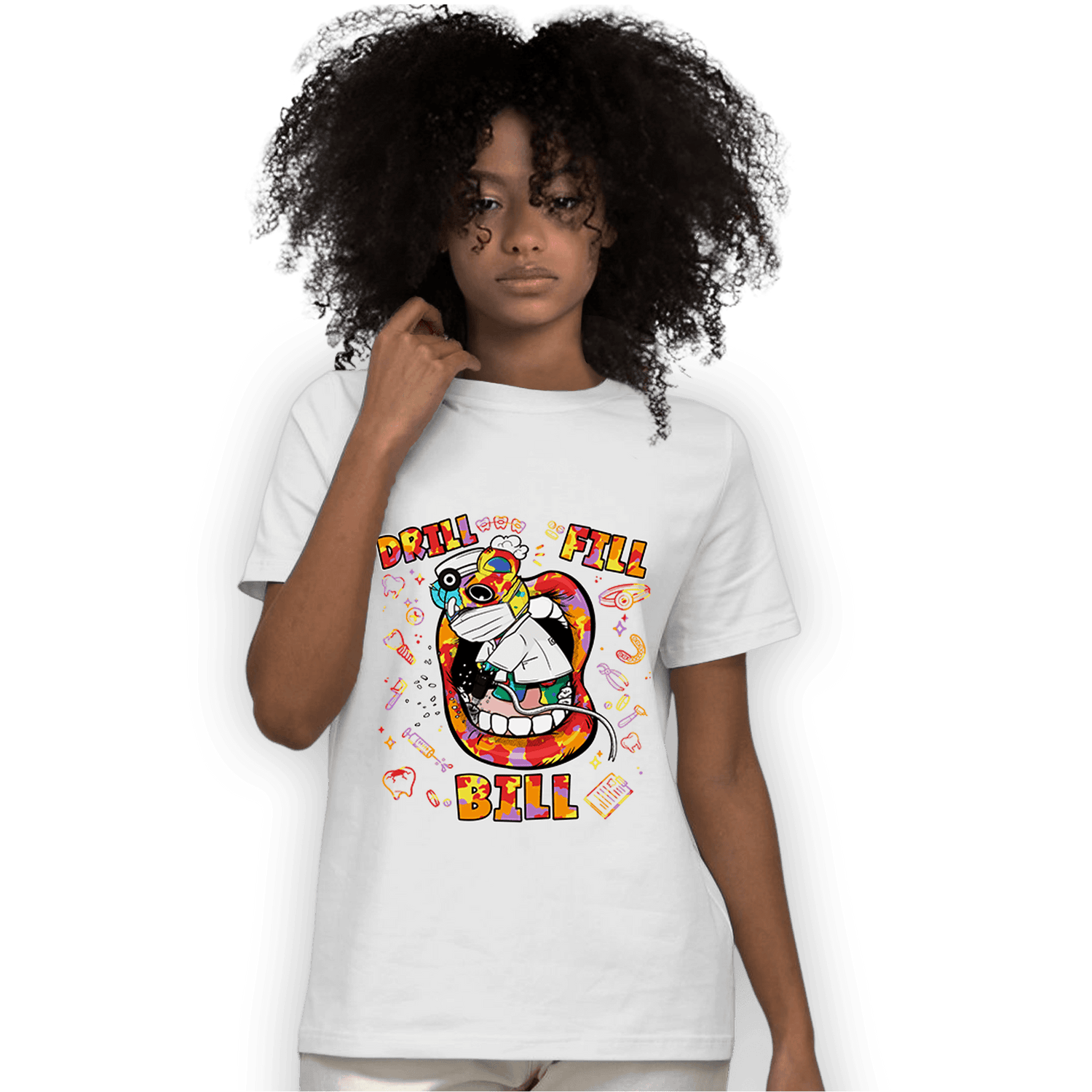 Mid GS Six Championships 1s T Shirt Match BER The Dentist - NastyJamz