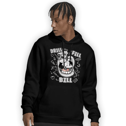 Retro High OG Black White 1s Hoodie Match BER The Dentist - NastyJamz