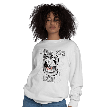 Retro High OG Black White 1s Sweatshirt Match BER The Dentist - NastyJamz