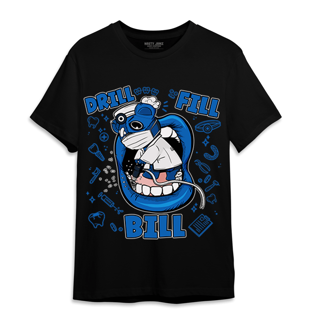 Royal Reimagined 1s T Shirt Match BER The Dentist - NastyJamz