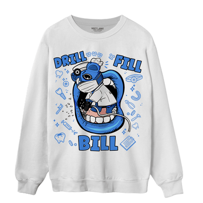 University Blue Toe 1s Sweatshirt Match BER The Dentist - NastyJamz