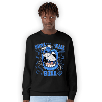 University Blue Toe 1s Sweatshirt Match BER The Dentist - NastyJamz