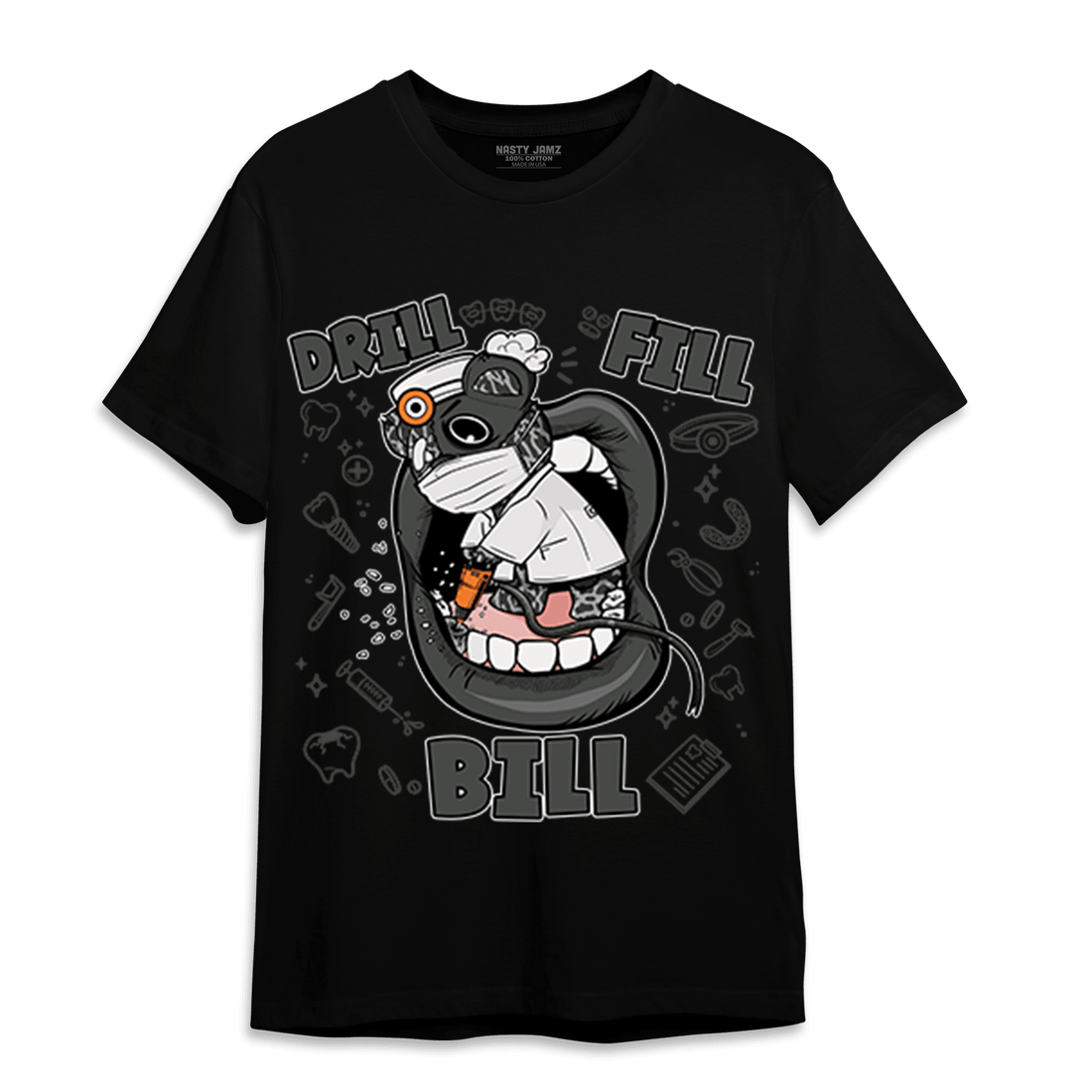 Fear Pack 3s T Shirt Match BER The Dentist - NastyJamz