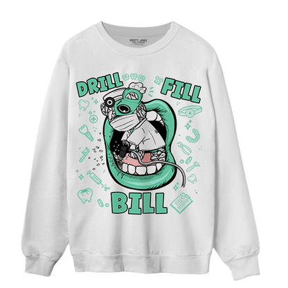 Green Glow 3s Sweatshirt Match BER The Dentist - NastyJamz