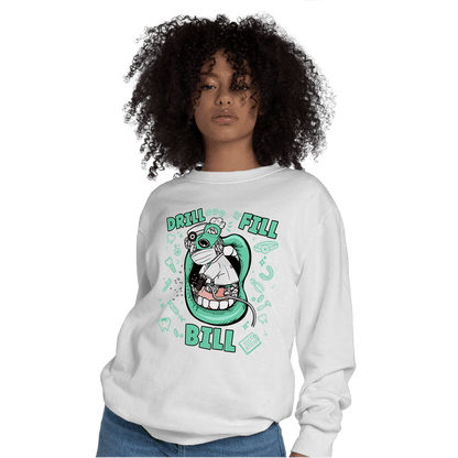 Green Glow 3s Sweatshirt Match BER The Dentist - NastyJamz