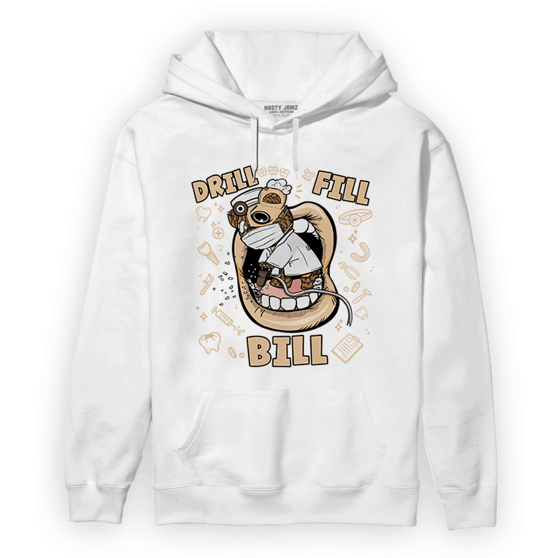 Palomino 3s Hoodie Match BER The Dentist - NastyJamz