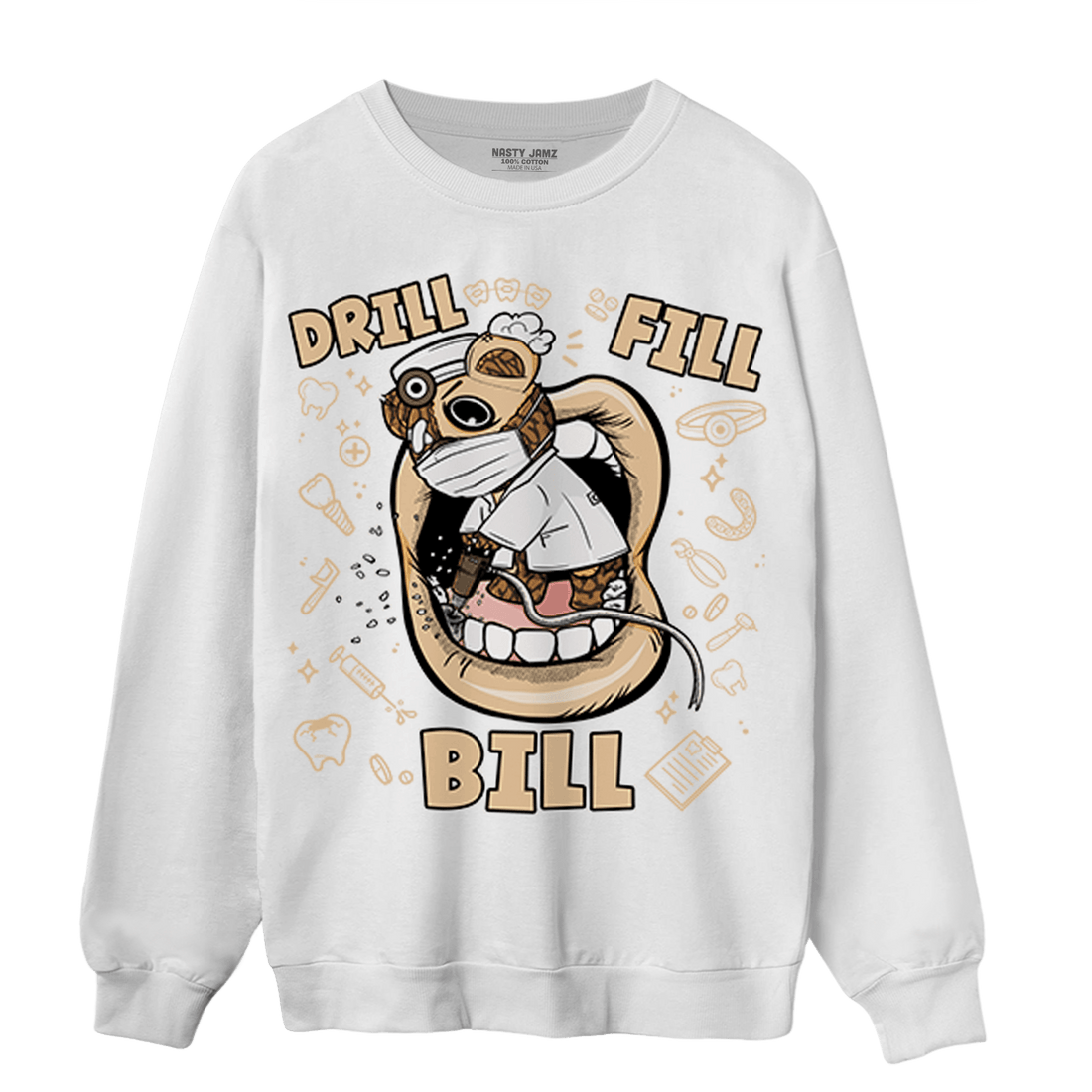 Palomino 3s Sweatshirt Match BER The Dentist - NastyJamz