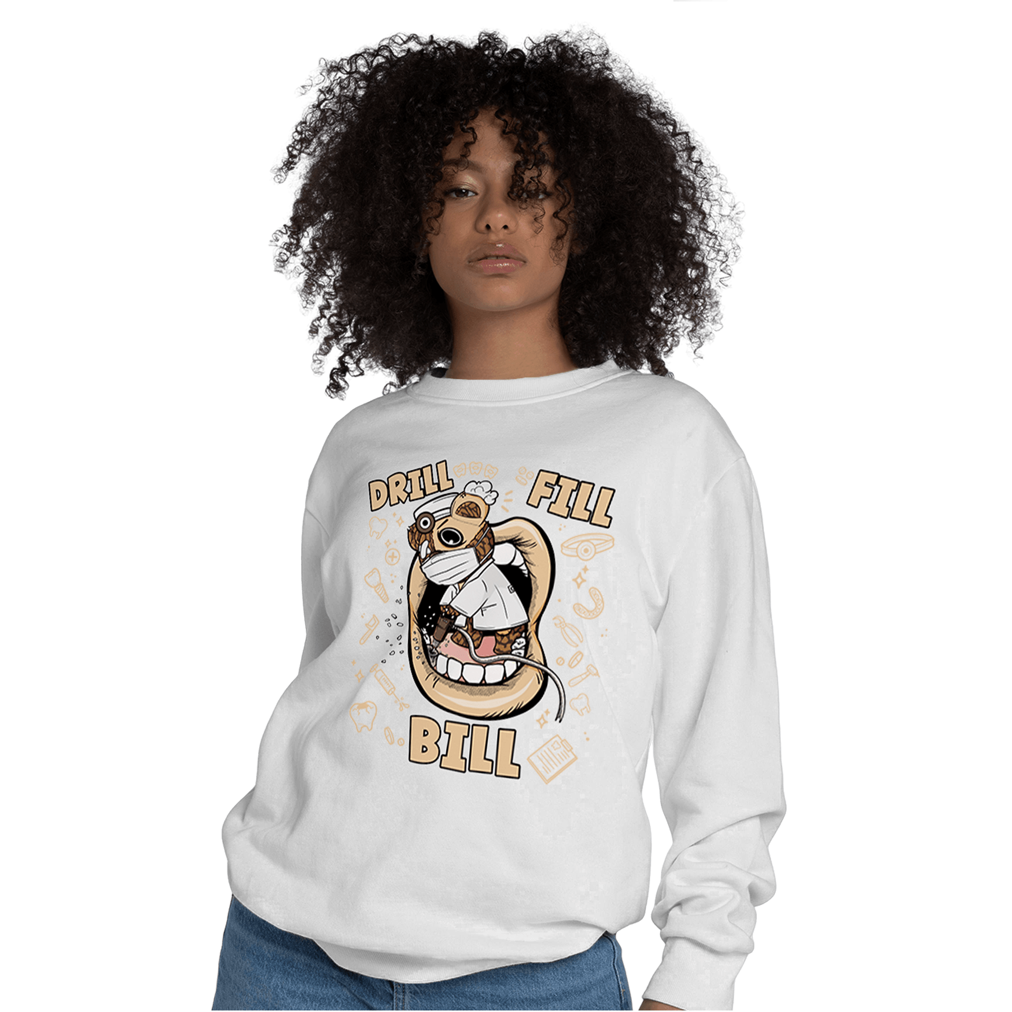 Palomino 3s Sweatshirt Match BER The Dentist - NastyJamz