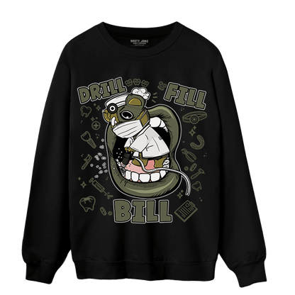 SE Craft Medium Olive 4s Sweatshirt Match BER The Dentist - NastyJamz