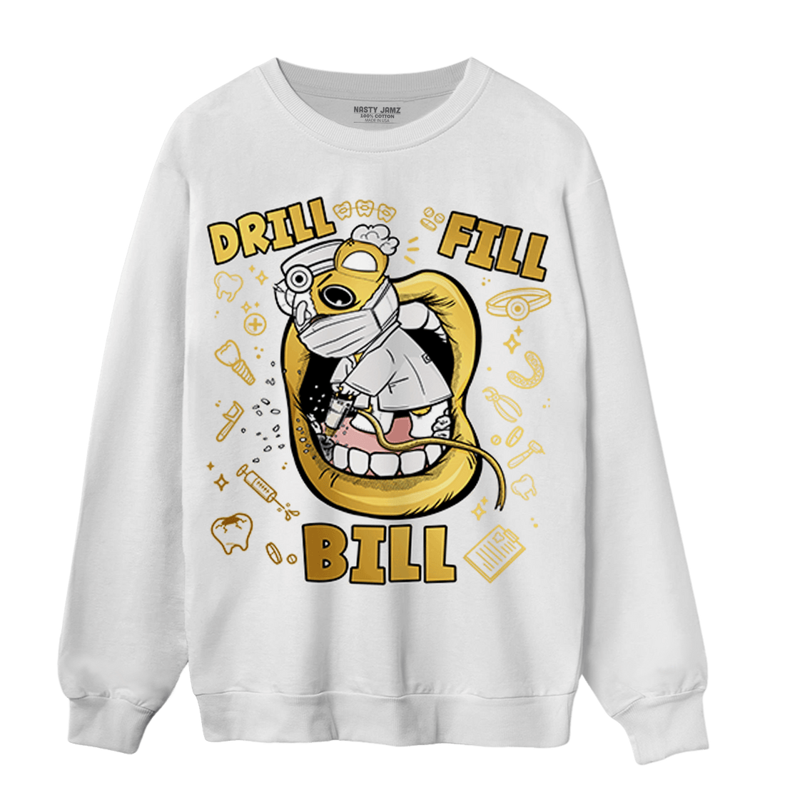 Sail 4s Sweatshirt Match BER The Dentist - NastyJamz