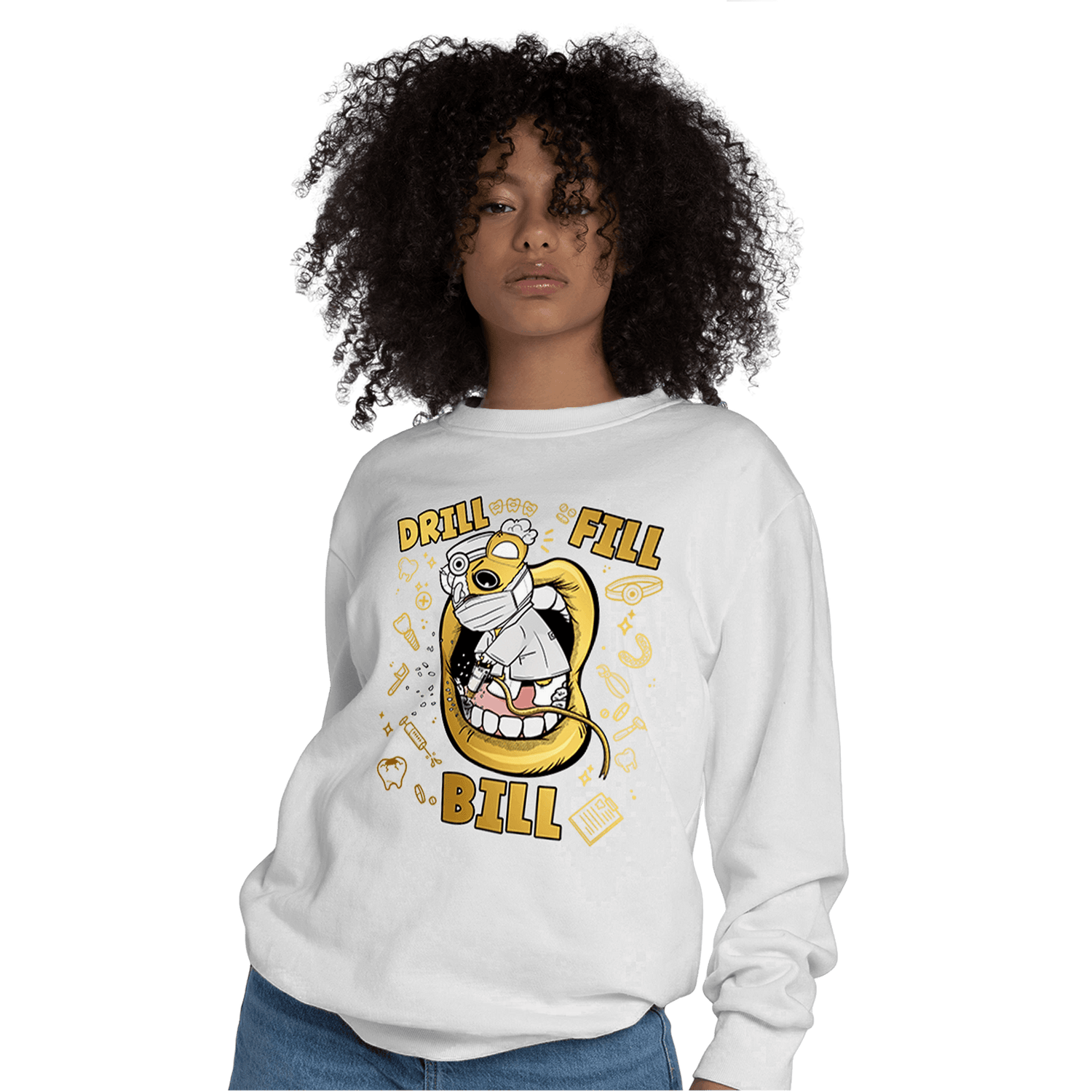 Sail 4s Sweatshirt Match BER The Dentist - NastyJamz