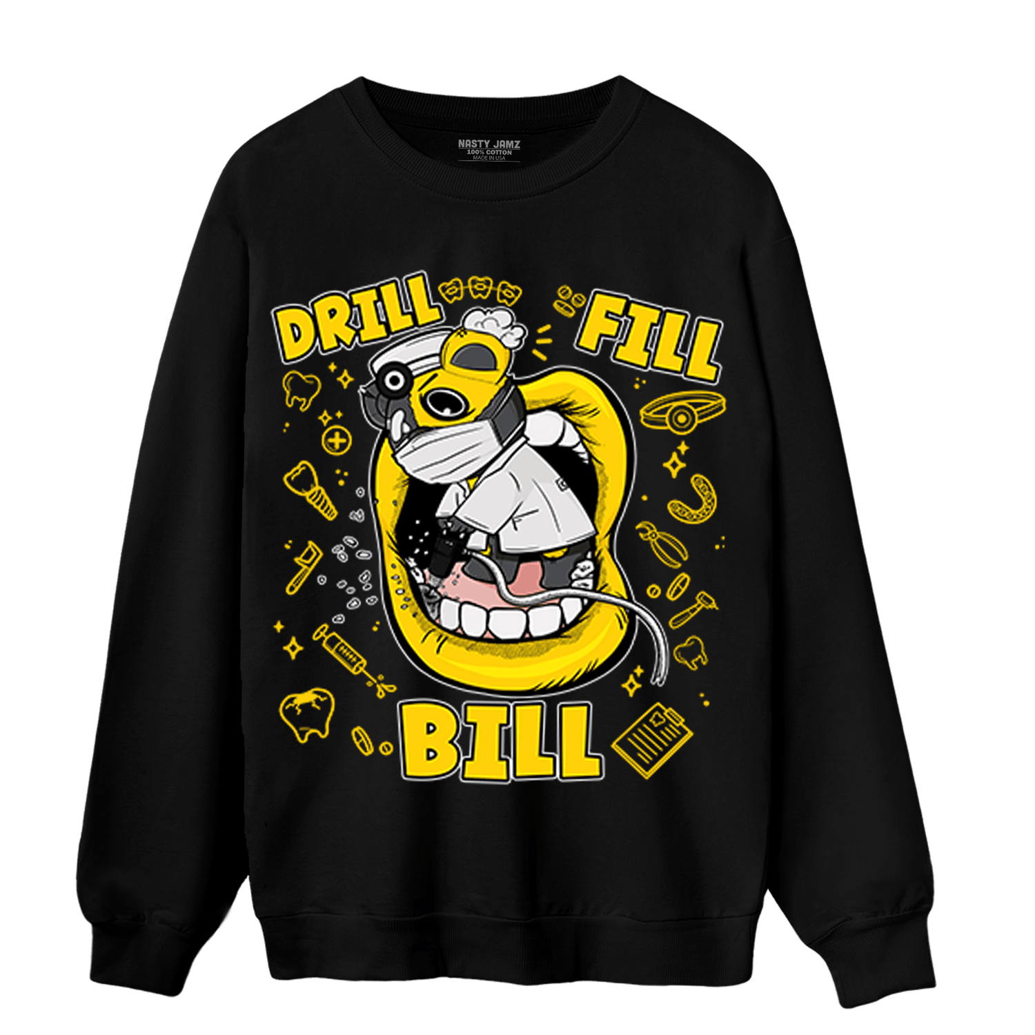 Thunder 4s Sweatshirt Match BER The Dentist - NastyJamz