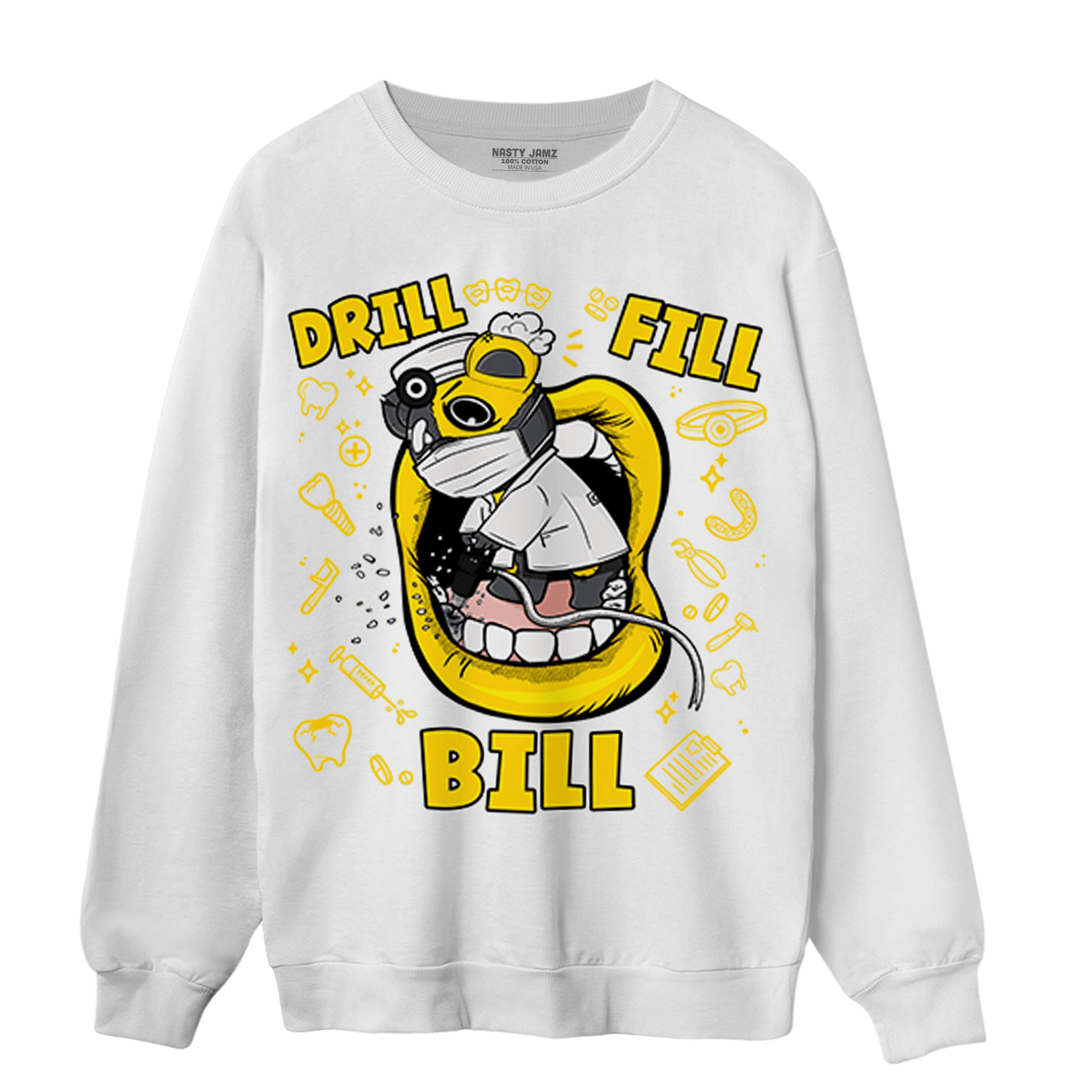 Thunder 4s Sweatshirt Match BER The Dentist - NastyJamz