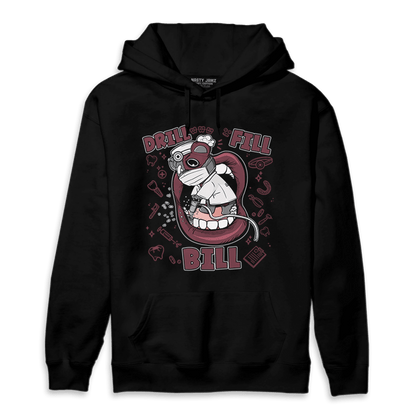 Burgundy 5s Hoodie Match BER The Dentist - NastyJamz