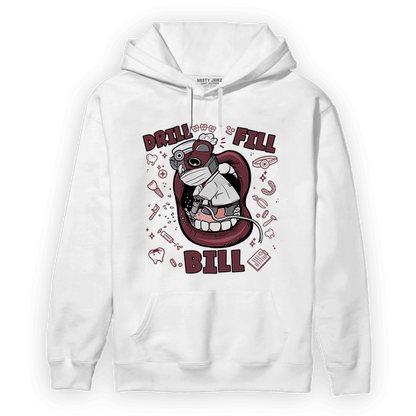 Burgundy 5s Hoodie Match BER The Dentist - NastyJamz