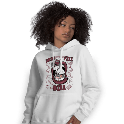 Burgundy 5s Hoodie Match BER The Dentist - NastyJamz